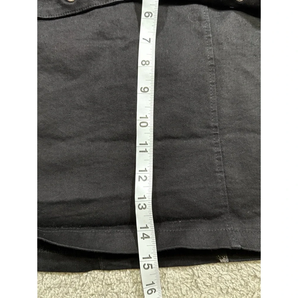 Windsor Black Grommet Pleated Mini Skirt Grunge Whimsigoth Y2k‎ 2000s Utility M